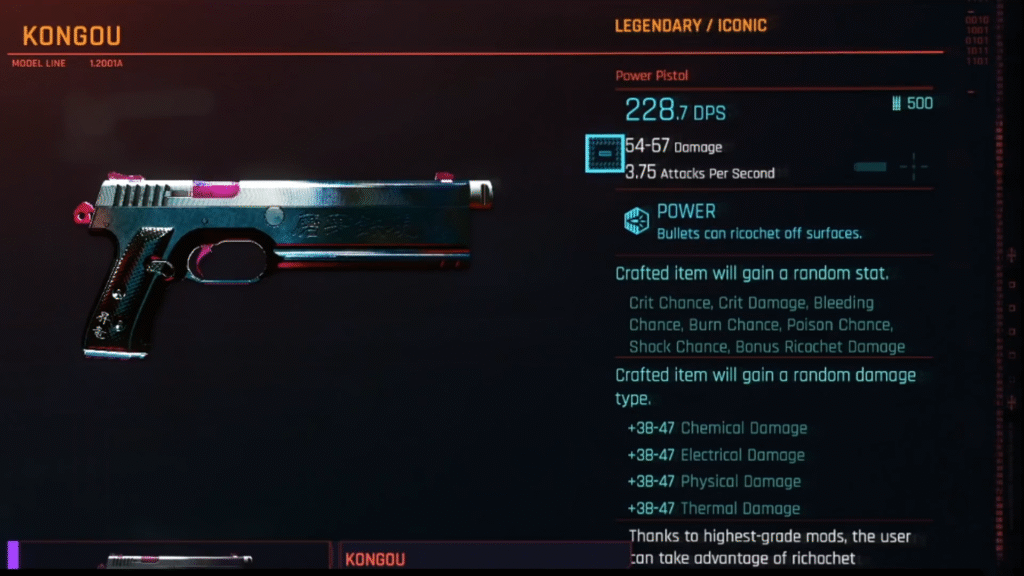 Best Early Game Weapons Cyberpunk 2077