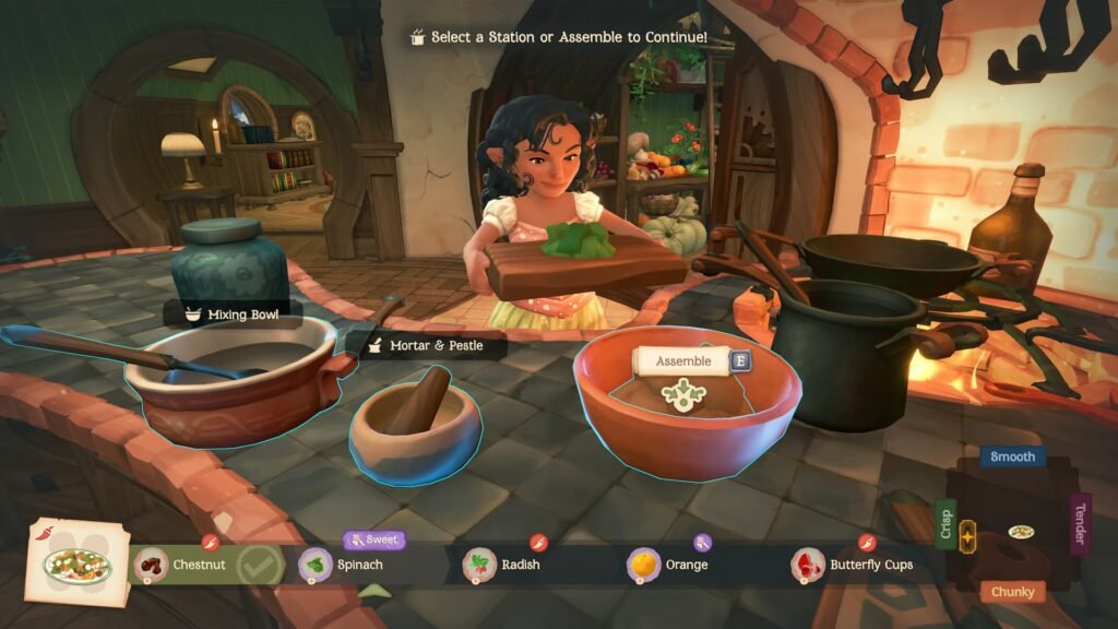 A hobbit cooking in Tales of the Shire