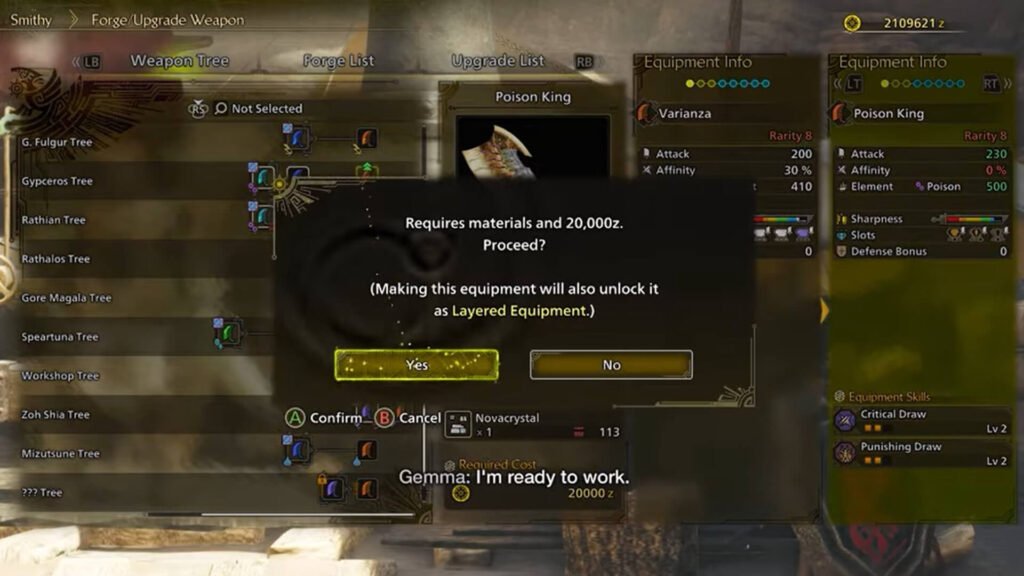 Crafting Layered Weapons