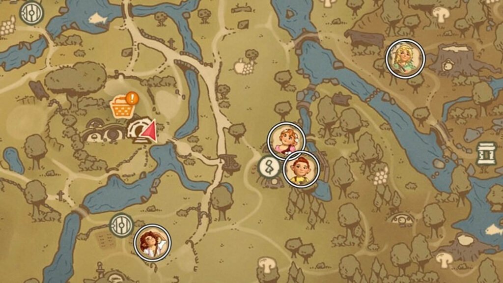 A Townsfolk Map from Tales of the Shire.