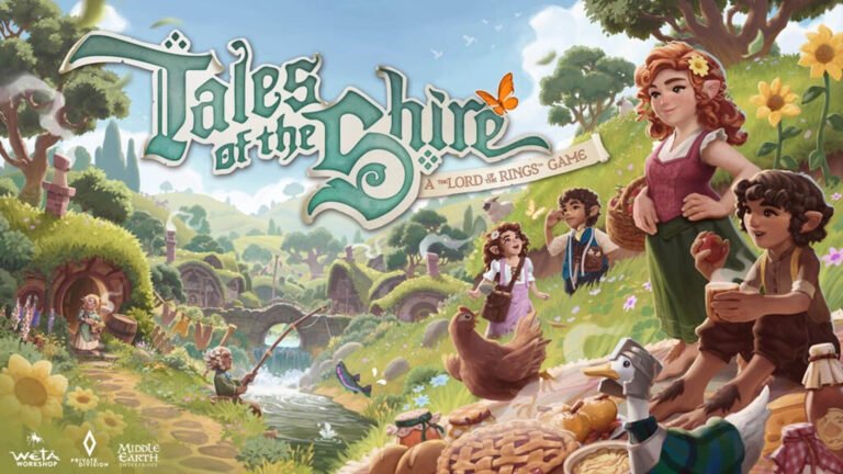 Hobbits hanging out near a home in tales of the shire