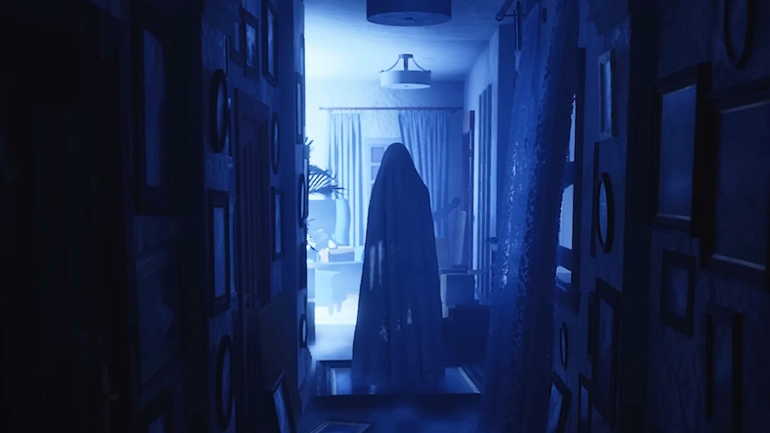 A mysterious figure walking in a room in Luto.