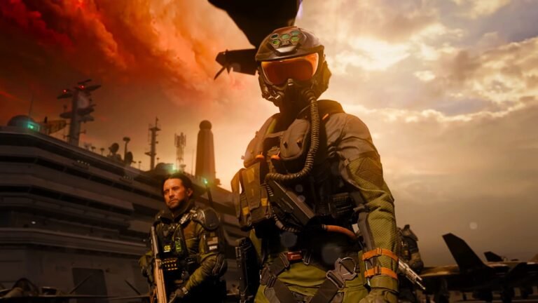 Analyst Says There Is a ‘Decades Deep’ Habit That Will Make Sure Black Ops 7 Outsells Battlefield 6 A pilot from Call of Duty Black Ops 7 looking down at the player