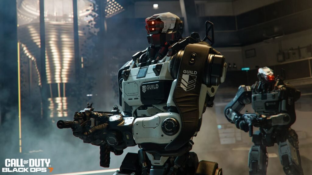Robots fighting in Call of Duty Black Ops 7