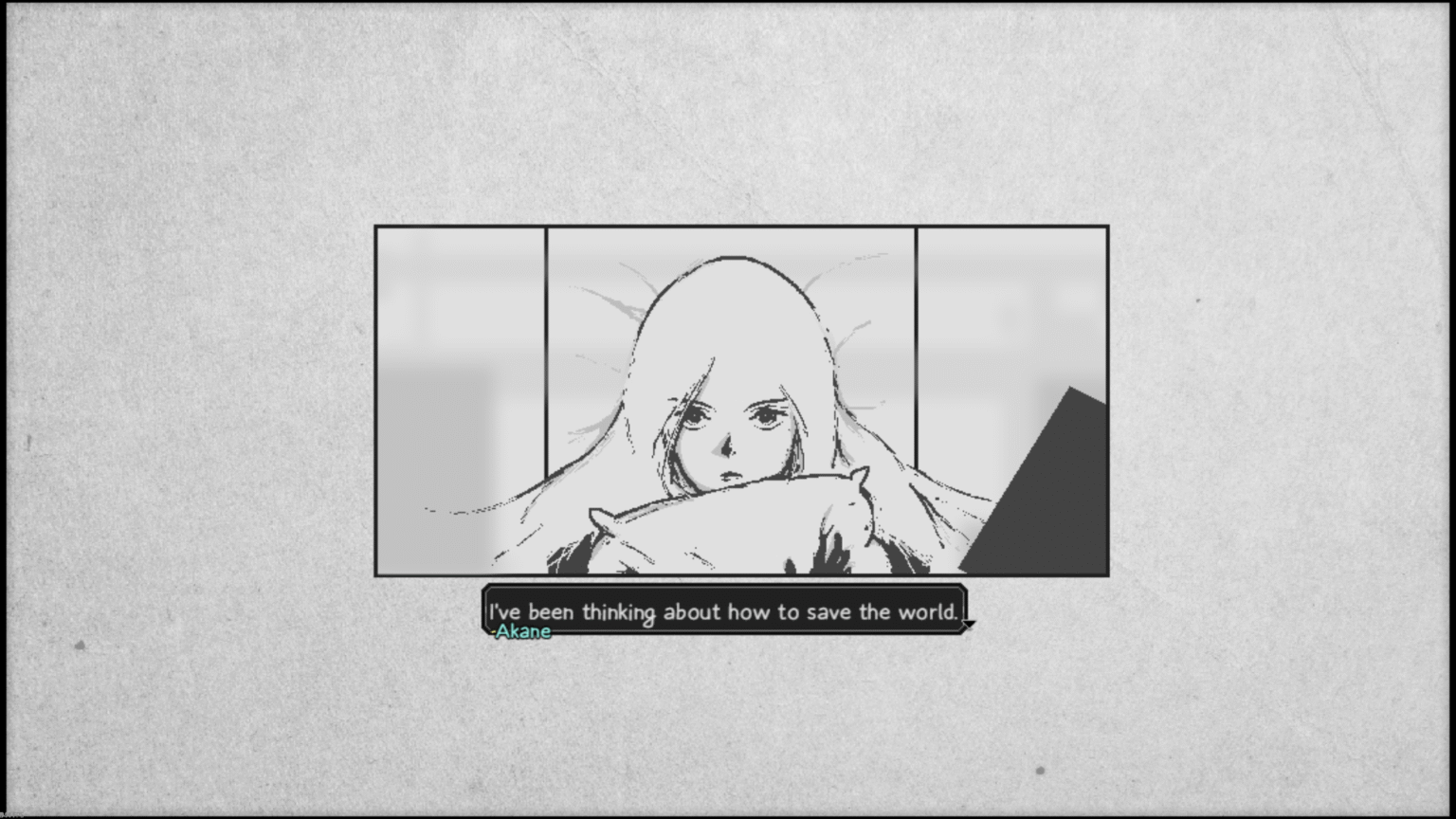 A woman in a comic looking at the screen in Artis Impact