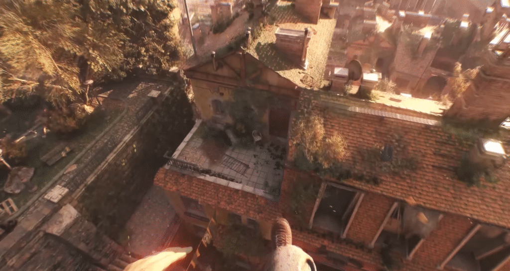 Using the Active Landing ability in Dying Light The Beast