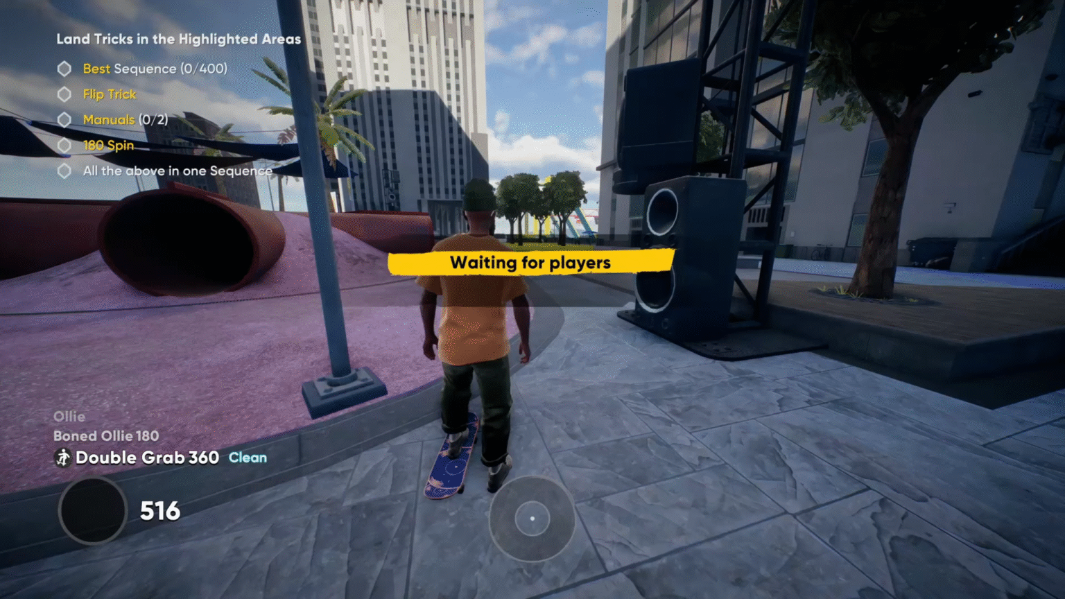 The 'waiting for players' in Skate