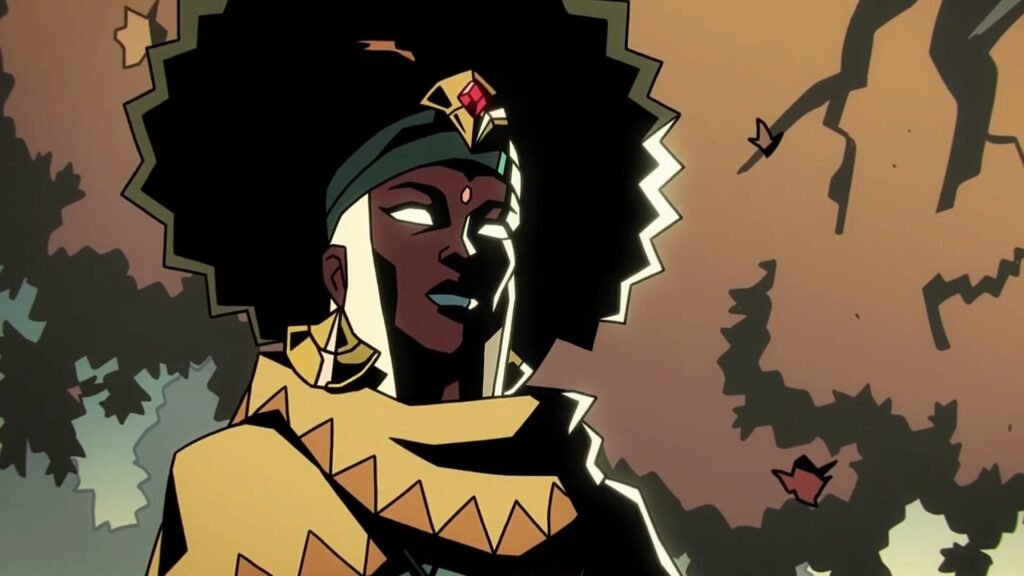 A shaman looking at the player in Absolom