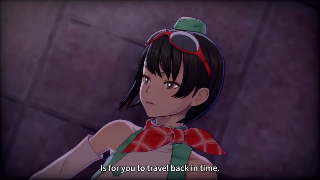 A woman looking to the left in Digimon Story Time Stranger