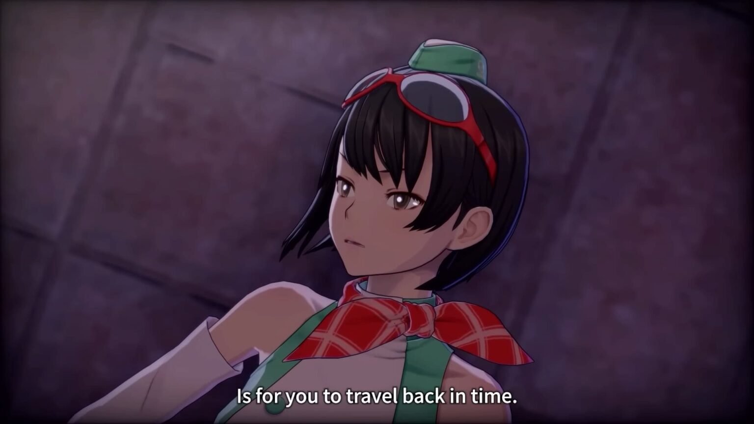 A woman looking to the left in Digimon Story Time Stranger