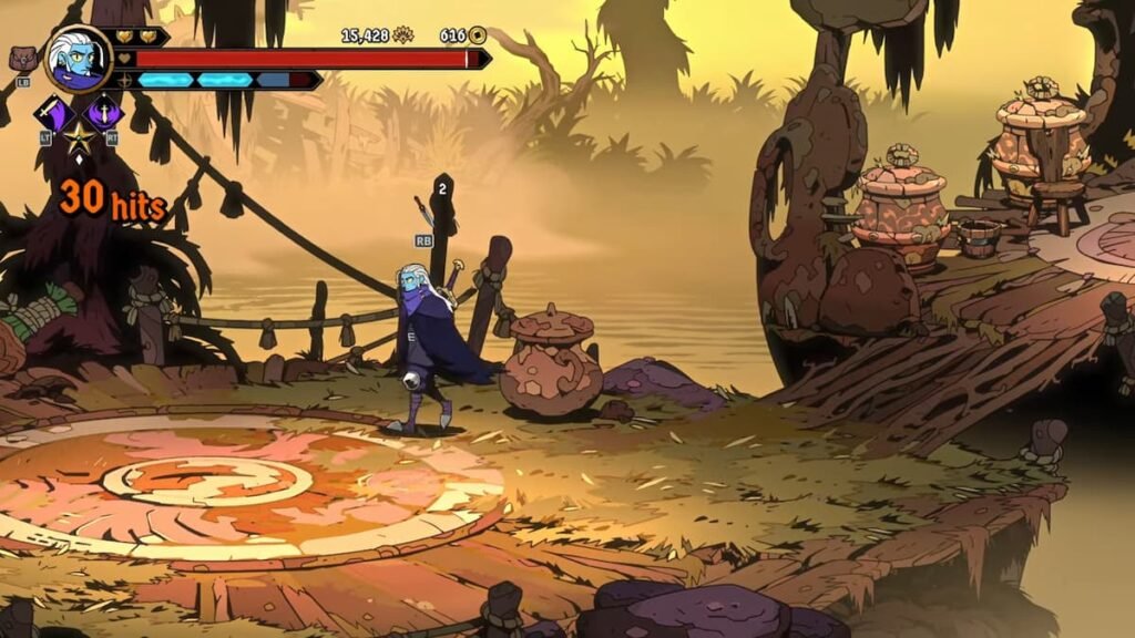 Galandra walking on a platform in Absolum