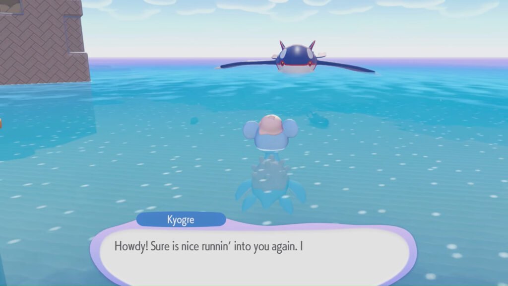 Pokémon Pokopia Kyogre Second Encounter