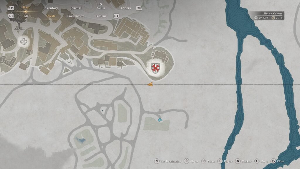 The hidden map location in Crimson Desert