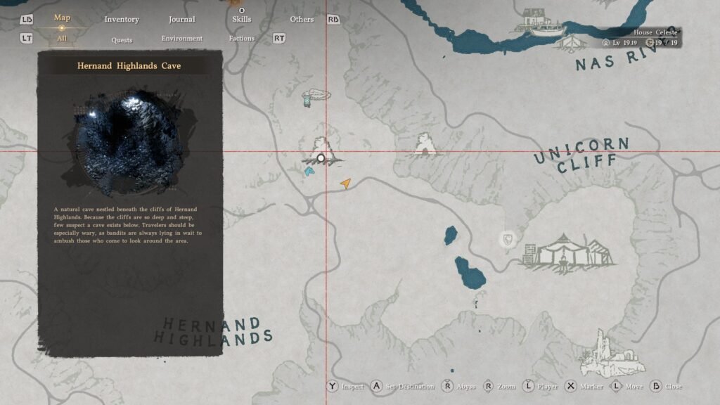 Get to the Hernand Highlands Cavern