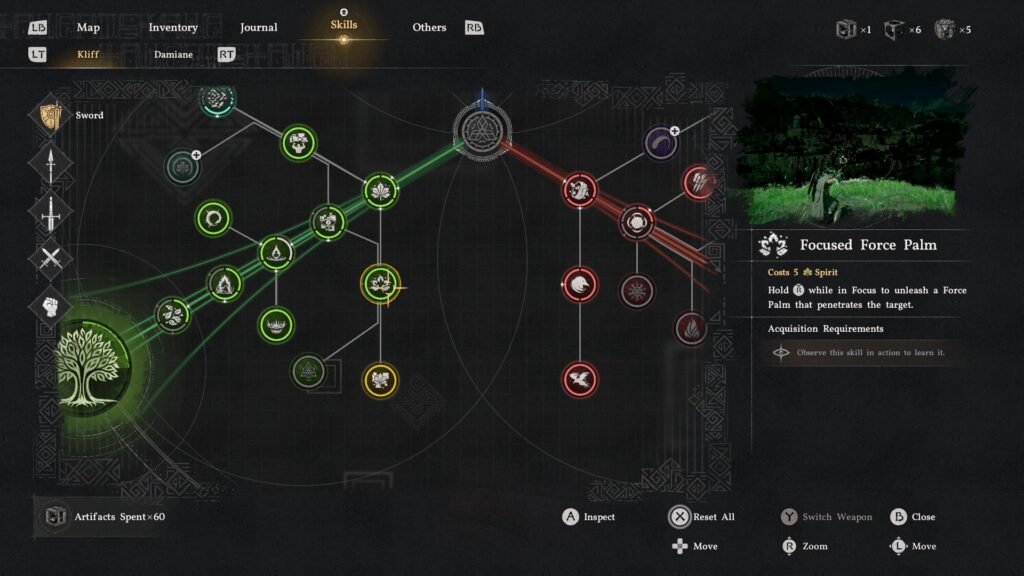 Crimson Desert Focused Force Palm