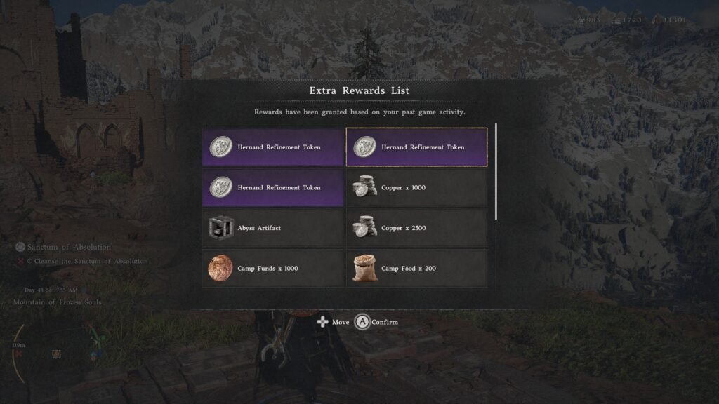 Crimson Desert Version 1.01.00 New rewards