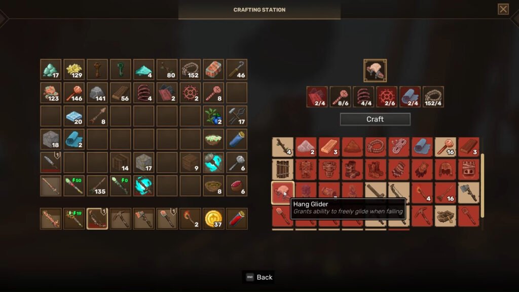 Hang Glider Crafting Recipe Everwind