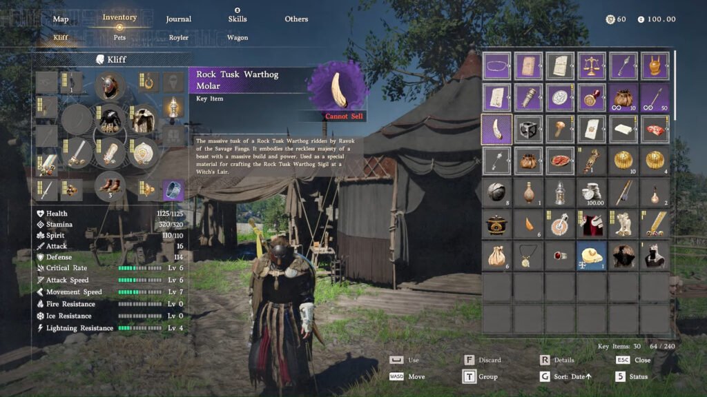 Rock Tusk Warthog Molar Crimson Desert