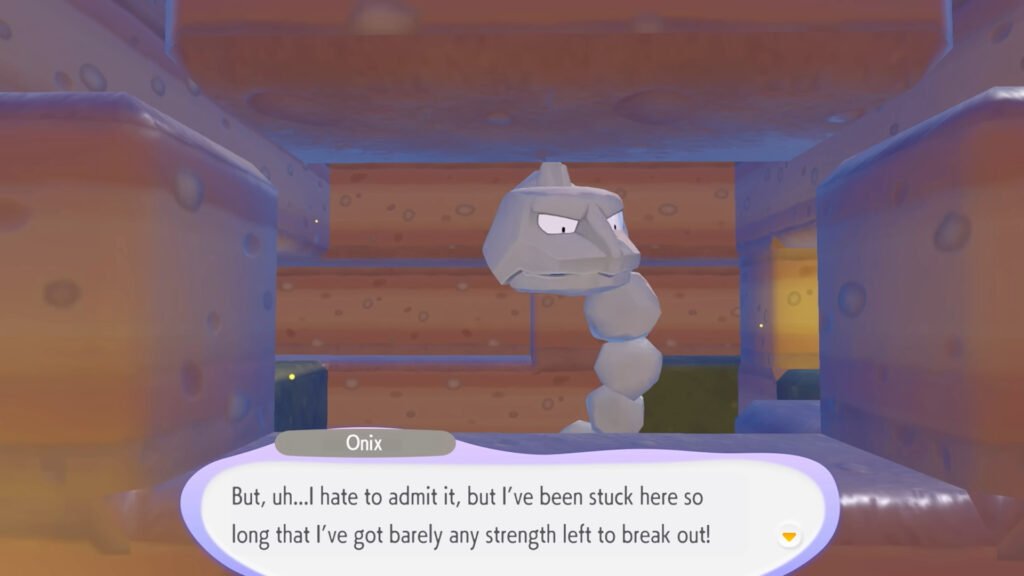 Rescue Onix during the Yawn Up a Storm Request