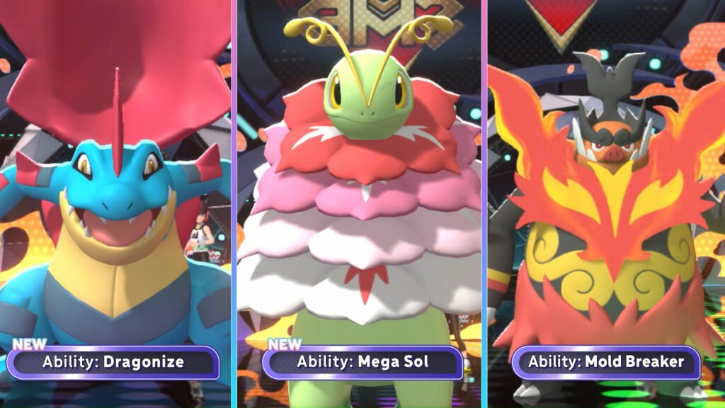 Mega Meganium, Feraligatr, Emboar