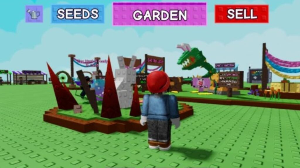 Evil Bunny is directly opposite to the Angry Plant (image via Roblox Corporation)