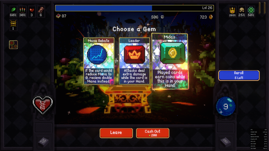 Vampire Survivors Midas Gem