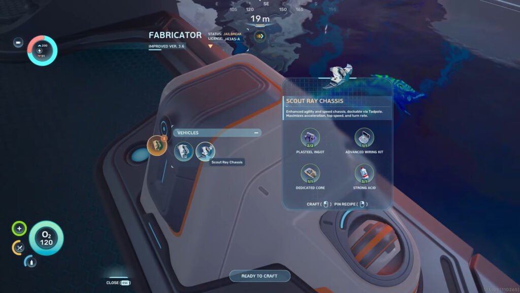 Subnautica 2 Scout Ray Chassis Blueprint