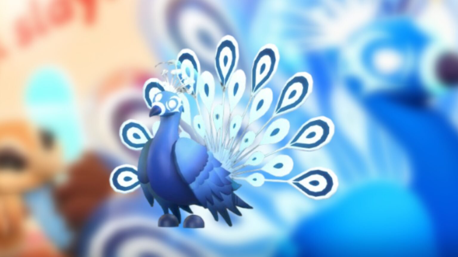 Moonbeam Peacock is one of the new additions in Adopt Me (Image via Roblox Corporation)