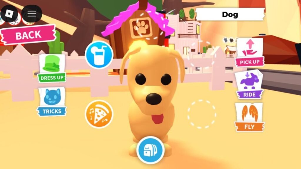 Head to the Dress Up option on the left to change the name (Image via Roblox Corporation)