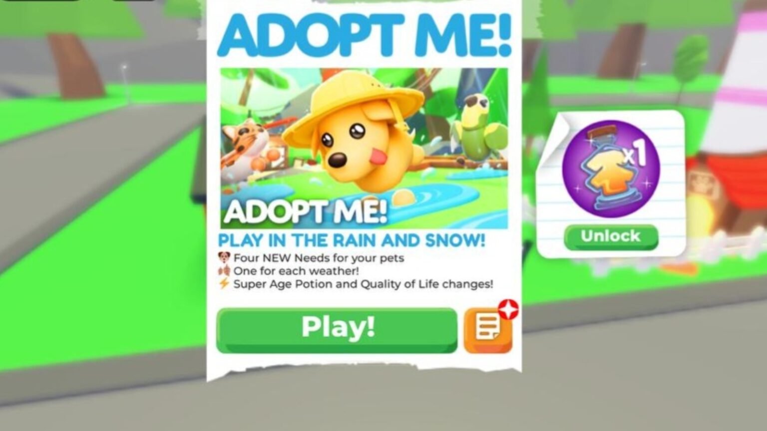 Super Age Up Potion is introduced in the latest Adopt Me update (Image via Roblox Corporation)