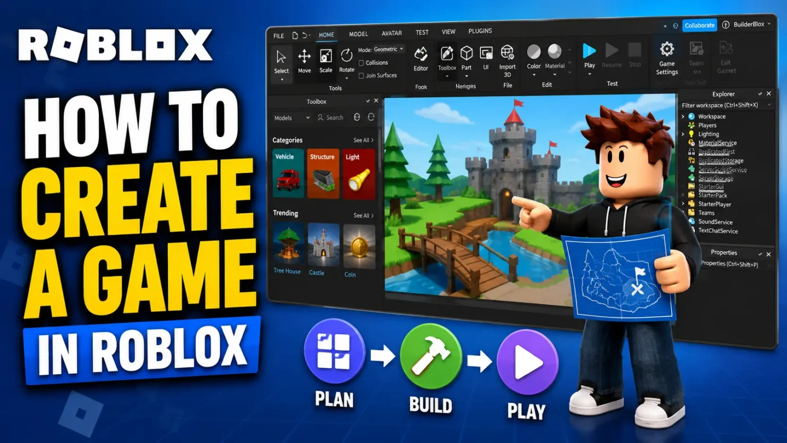 How to Create a Game in Roblox: Beginner Roblox Studio Guide How to Create a Game in Roblox