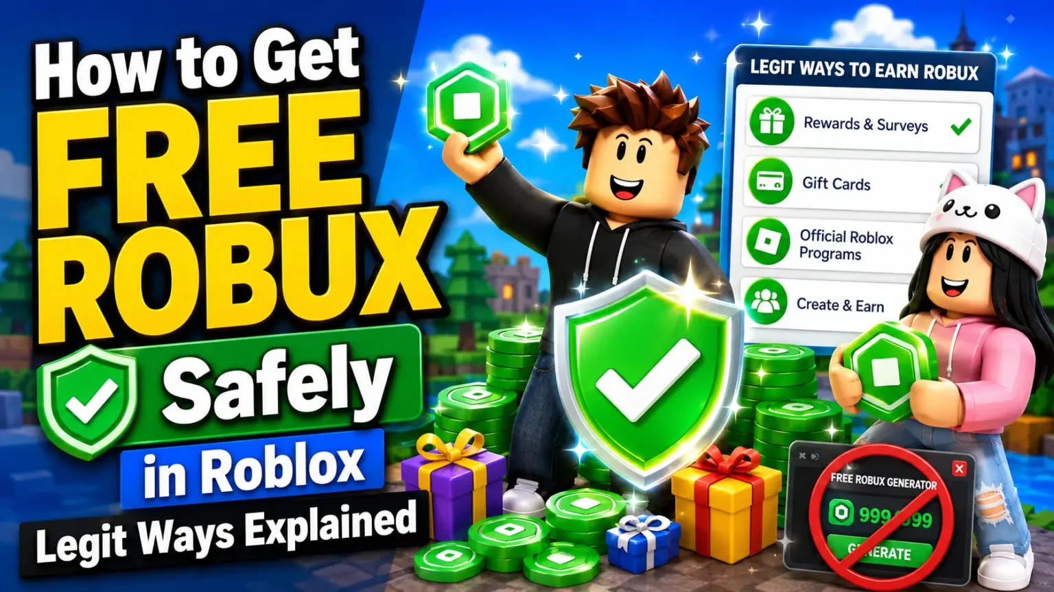 How to Get Free Robux in Roblox Safely