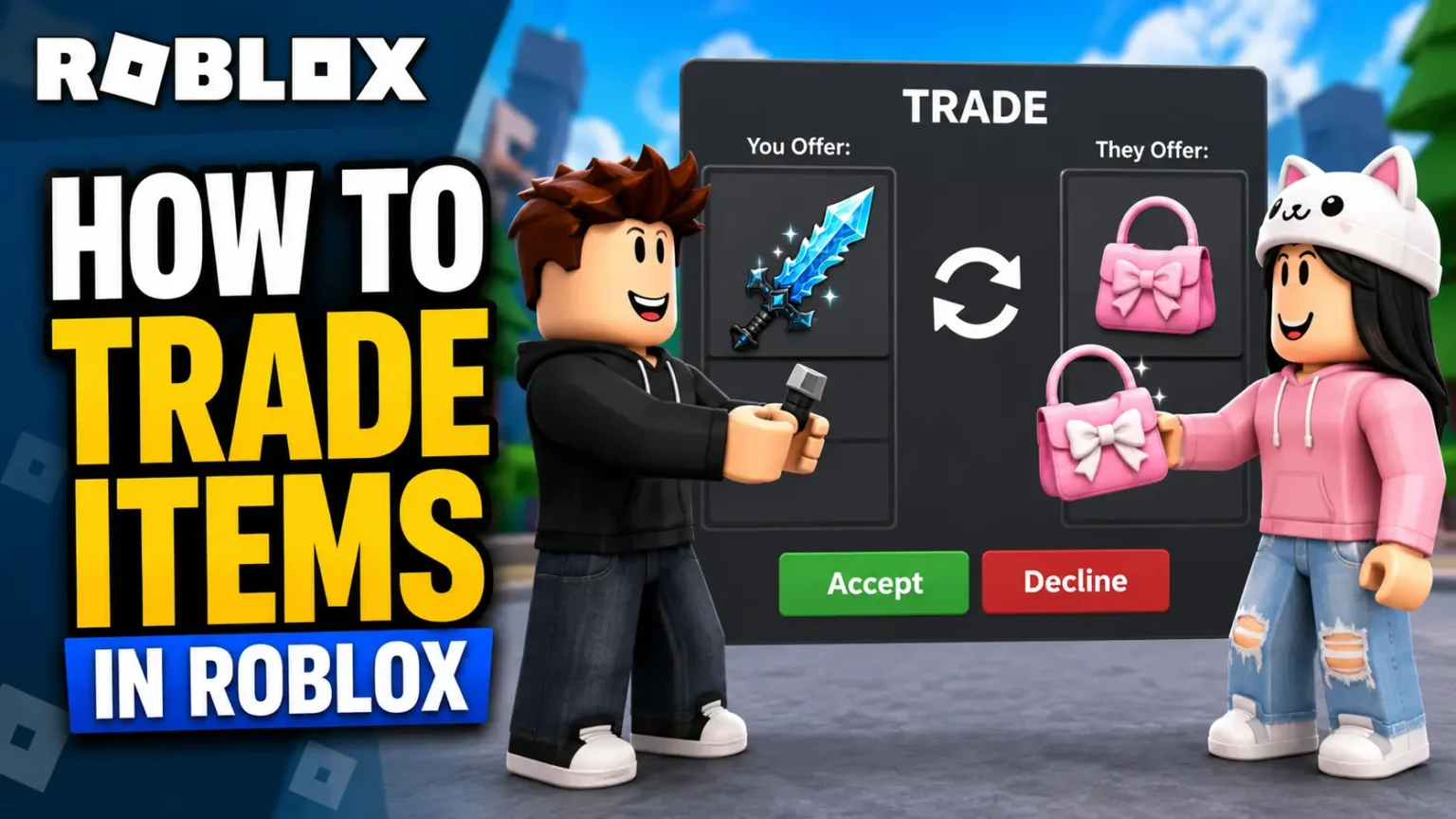 How to Trade Items in Roblox