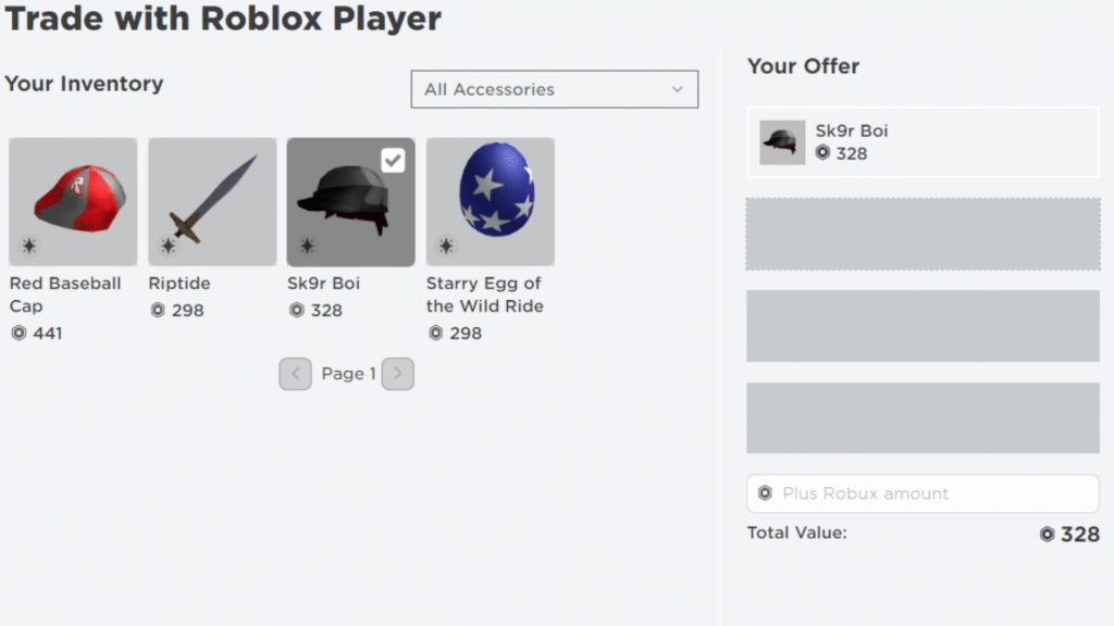 Roblox Trading on Roblox Marketplace.