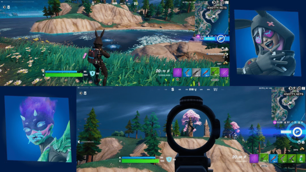 Fortnite split-screen play.