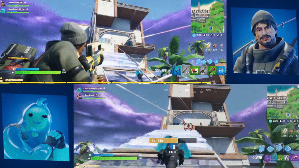 Fortnite split-screen play.