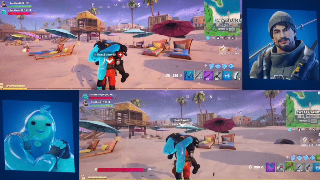 Fortnite split-screen play.