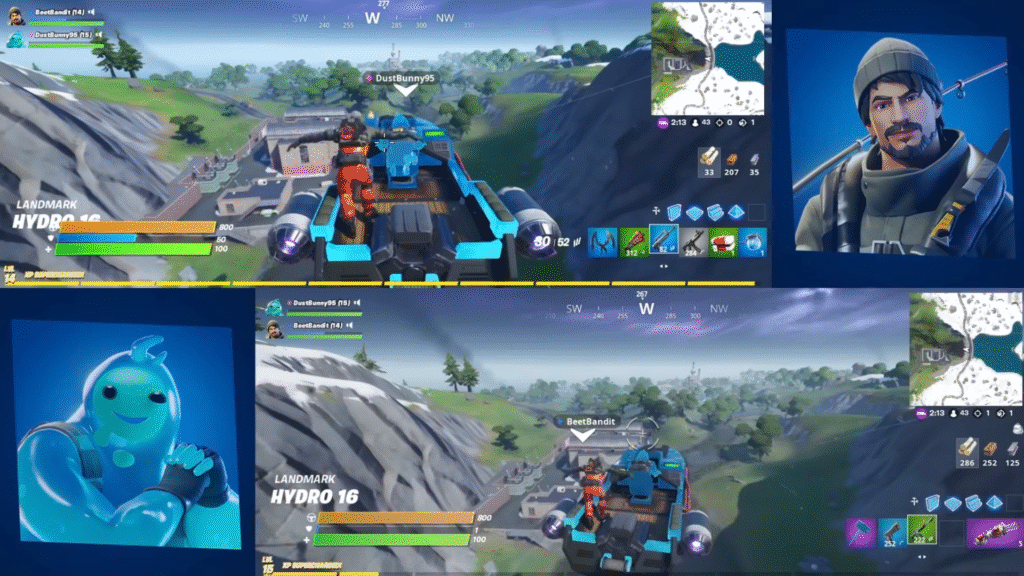 Fortnite split-screen play.