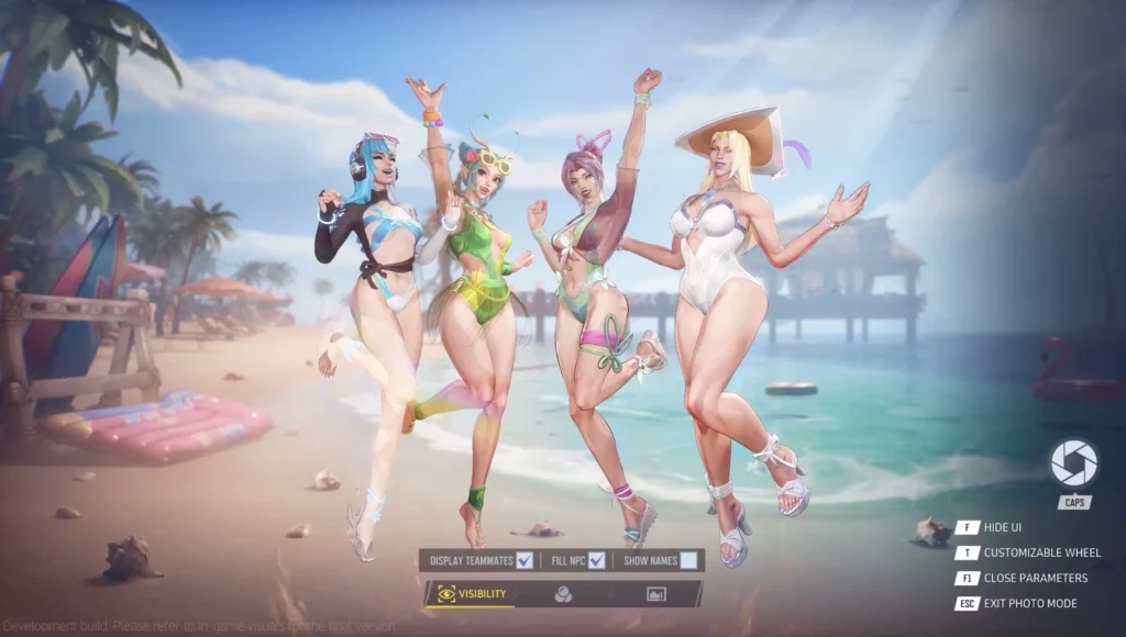 The Marvel Rivals Summer Snapshot Event featuring Luna Snow, Mantis, Psylocke, and Emma Frost.