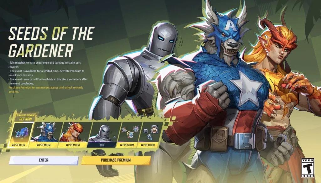 Seeds of the Gardener Event Pass Rerun in Marvel Rivals.