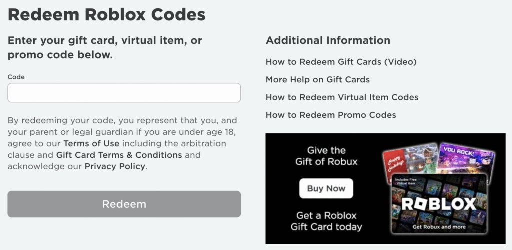 How to Redeem Roblox Promo Codes