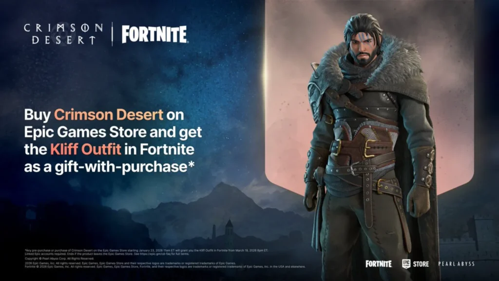 Fortnite x Crimson Desert collaboration.