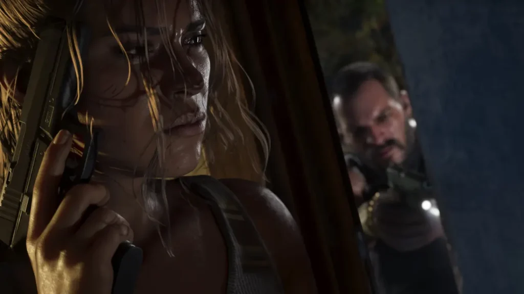 Lucia hiding from the law in GTA 6.