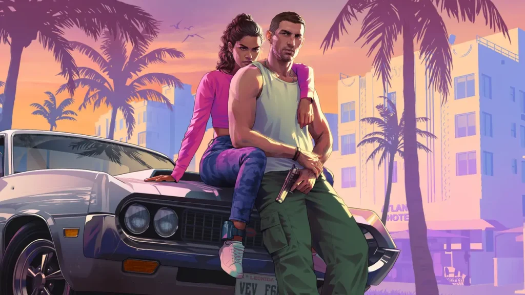 Lucia and Jason on a promo art from GTA 6.