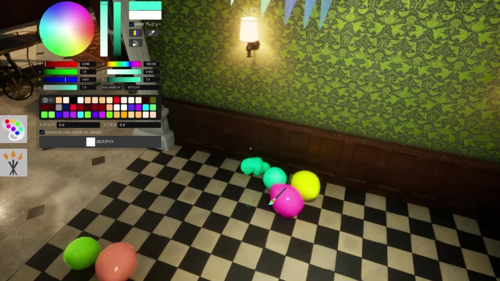 Hiding a pile of balloons in meccha Chameleon.