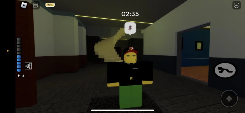 Playing Roblox on mobile.