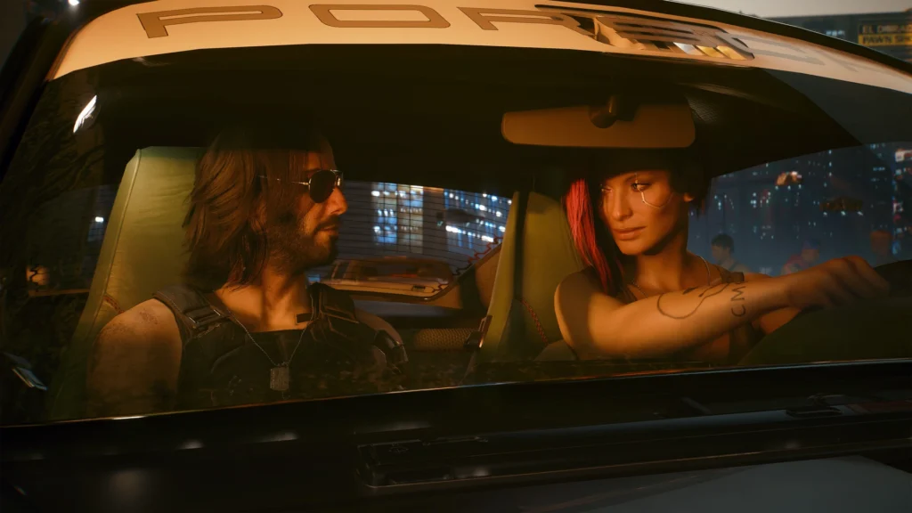 Johnny and V in Cyberpunk 2077,