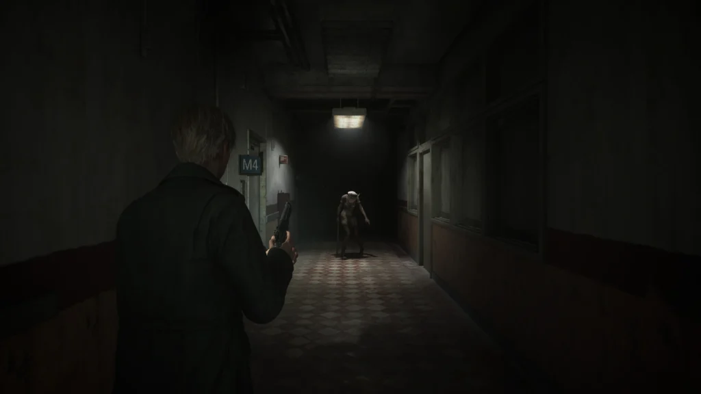James inside the Brookhaven Hospital in Silent Hill 2.