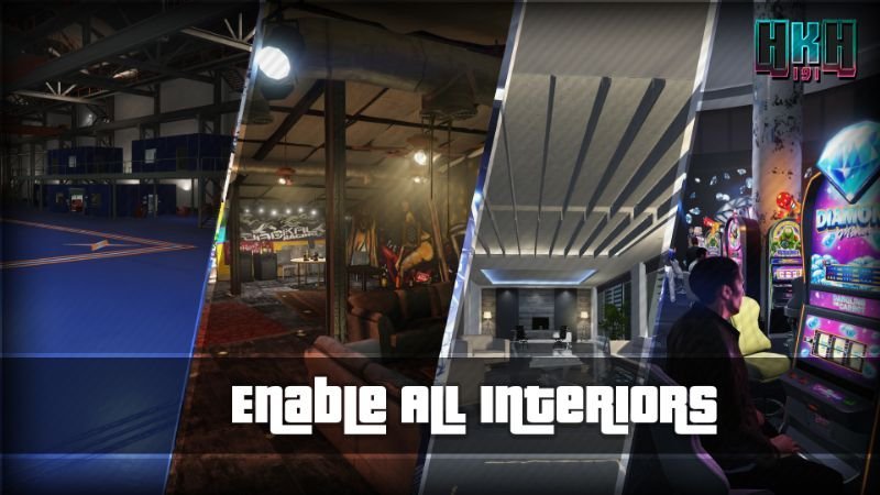 Enable All Interiors GTA 5 Mod.
