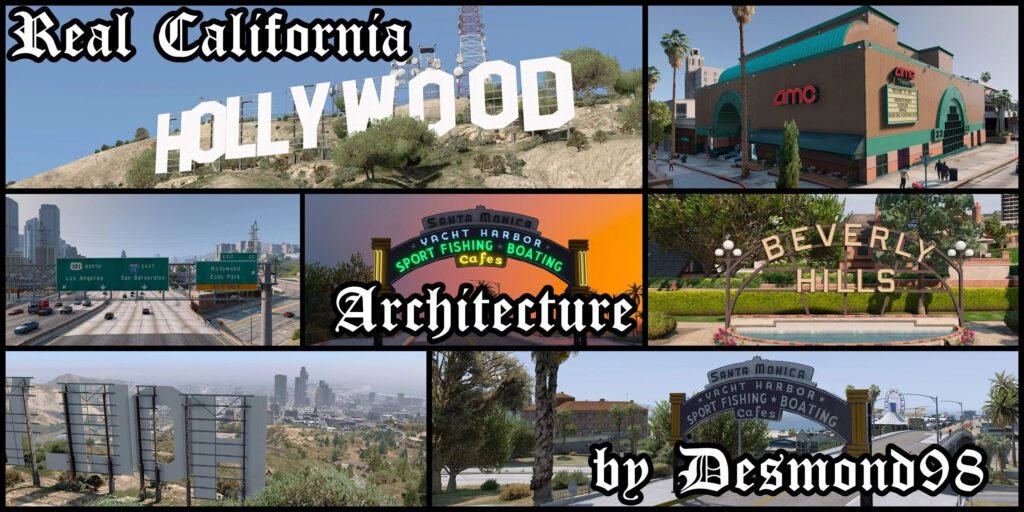 Real California Architecture Mod GTA 5.